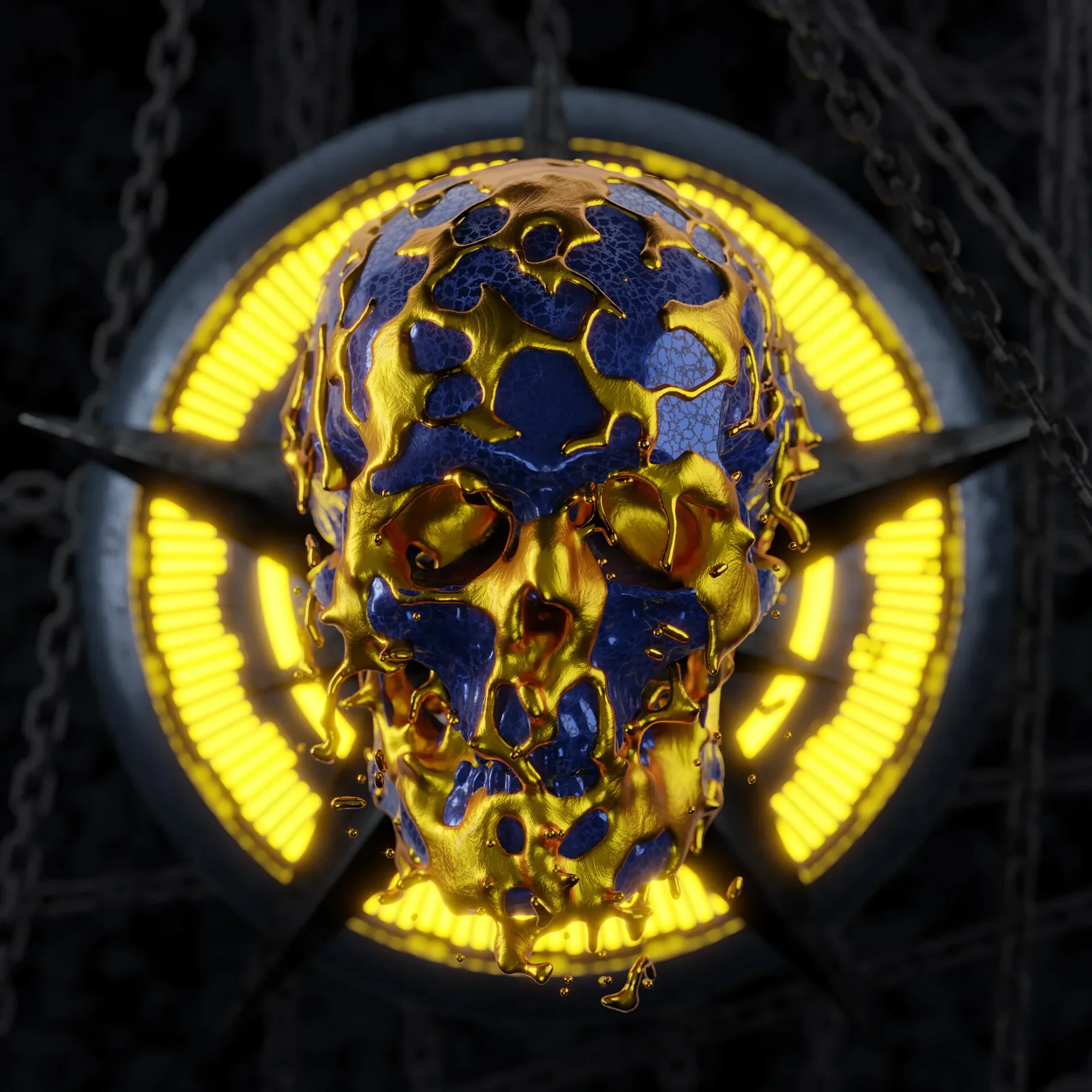 Liquid Gold Skull - Bill Elis Collab Contest